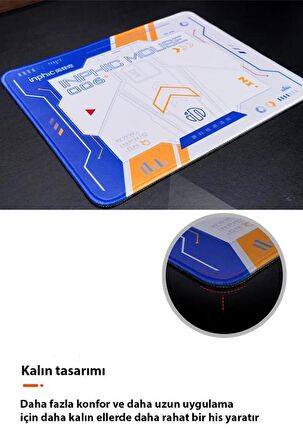 Coofbe 25X30cm Kauçuk Kalın Kaymaz Tabanlı Mouse Pad Yıkanabilir Bilim Kurgu Temalı Mouse Pad