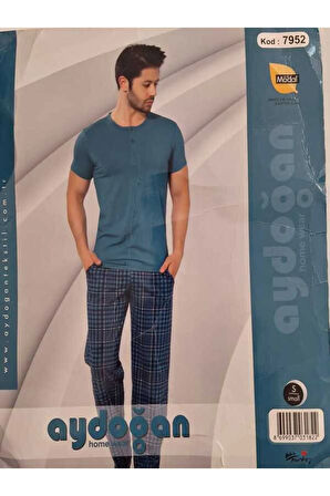 Aydoğan Erkek Yazlık Kısa Kollu Modal Pijama Takımı