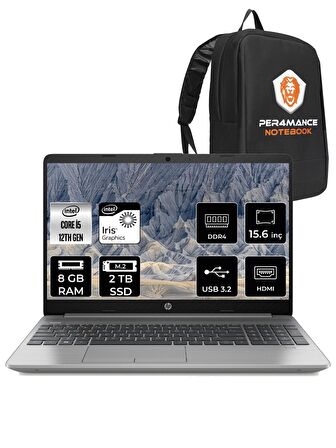 HP 250 G9 i5 1235U 8GB 2TB SSD 15.6" FHD FDOS 6Q8N9ES & PER4 ÇANTA