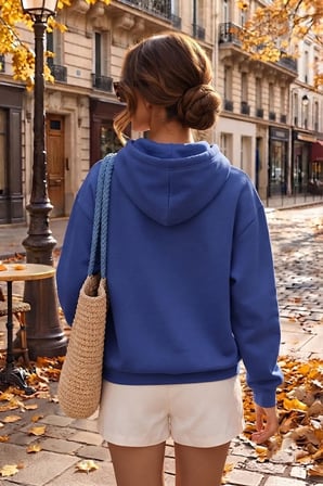 Unisex Baskılı Oversize Hoodie Kapüşonlu Sweatshirt