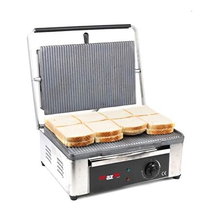 16 Dilim Elektrikli  Döküm Tost Makinesi 1550 Watt Döküm :40x27 Cm