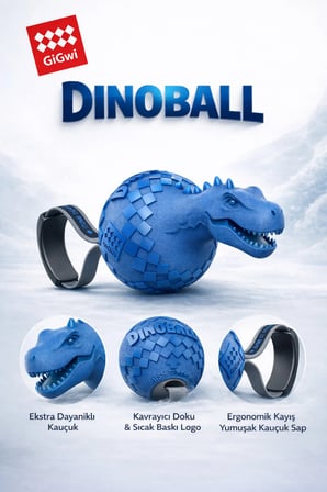 Dinoball Serisi T-Rex Sesli & Sessiz At - Getir Köpek Oyuncağı