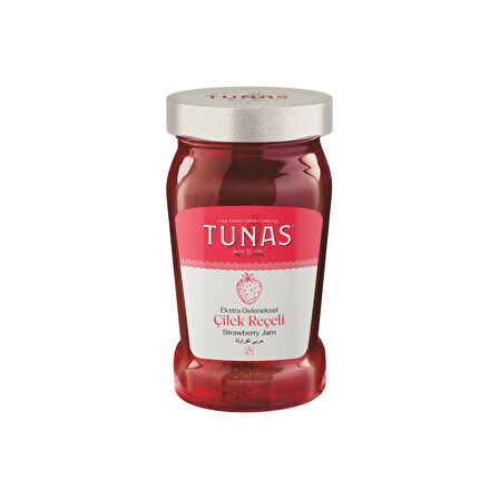 Tunas Çilek Reçeli 380 gr Cam x 3 Adet