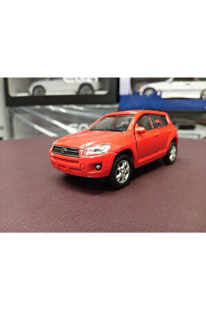 1:38 Ölçek Toyota Rav4 Diecast Model Çek Bırak (kırmızı)
