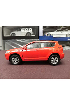 1:38 Ölçek Toyota Rav4 Diecast Model Çek Bırak (kırmızı)