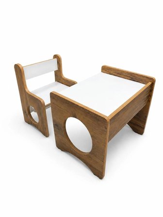 Pema Home %100 MDF Montessori Aktivite Masası, Çocuk Oyun Çizim Masa Sandalye Takımı