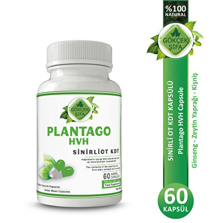 Sinirliot Kdt Kapsül (PLANTAGO HVH CAPSULE)60 Adet