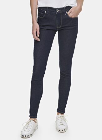 Dkny Jeans Normal Bel Skinny Fit Koyu İndigo Kadın Pantolon E0RK0670