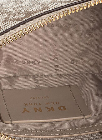 Dkny Kahve - Bej 13x6x21 Kadın Fermuarlı Çapraz Çanta R83EJ655NHJ