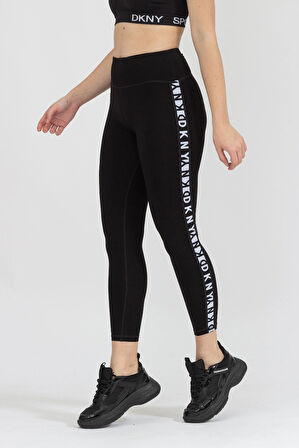 Hw 7/8 Logo Tape Tgt Kadın Tayt-Siyah | L