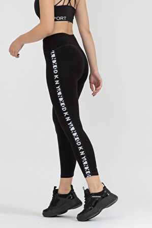 Hw 7/8 Logo Tape Tgt Kadın Tayt-Siyah | S