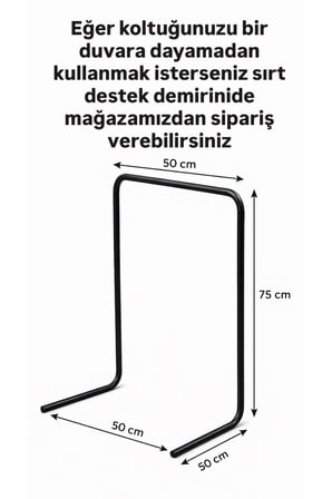 Reyo Pufymax Comfy Bohem Koltuk,Olabilen Katlanır Berjer & Modüler Yer Yatağı 75x75x 85 cm KetenKrem