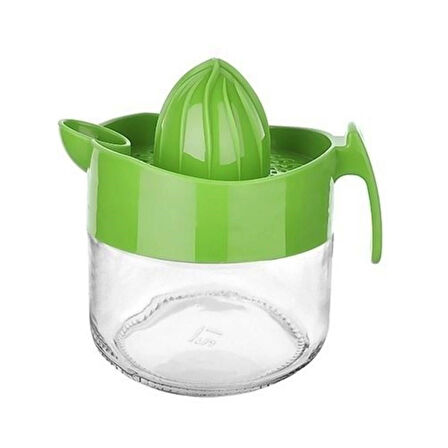 İpek Yıldızı® 300ml Cam Hazneli Pratik Limon Narenciye Sıkacağı KC-405