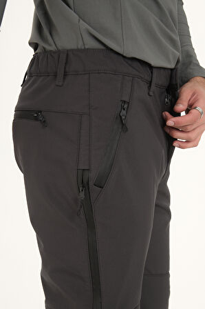 Camp595 Outdoor Tactical Softshell Su Ve Rüzgara Dayanıklı içi Polarlı Kışlık Erkek Taktik Pantolon