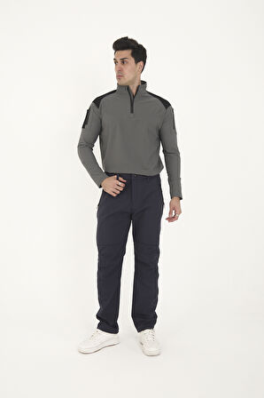 Camp595 Outdoor Tactical Softshell Su Ve Rüzgara Dayanıklı içi Polarlı Kışlık Erkek Taktik Pantolon