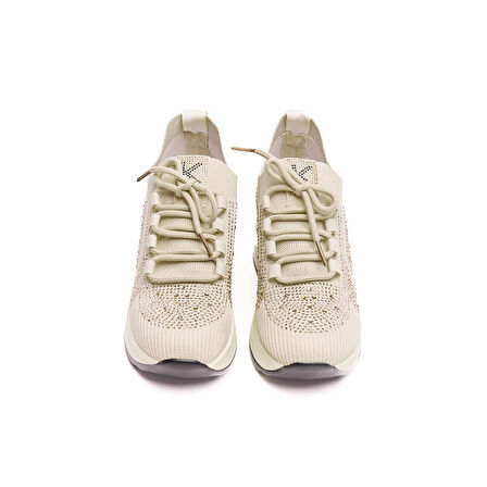 Yüksek Taban Taşlı Kadın Sneaker