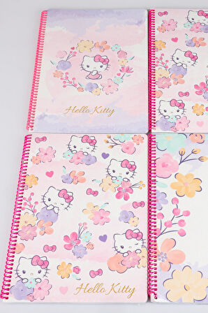 DEKOMUS İLE LİSANSLI HELLO KITTY "TEKLİ" A4 ÇİZGİLİ OKUL DEFTERİ 80 YAPRAK