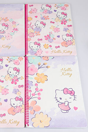 DEKOMUS İLE LİSANSLI HELLO KITTY "TEKLİ" A4 ÇİZGİLİ OKUL DEFTERİ 80 YAPRAK