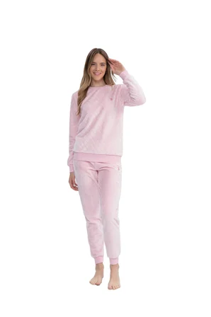 U.S. Polo Assn. Kadın Uzun Kollu Yuvarlak Yaka Pijama Takımı S25080