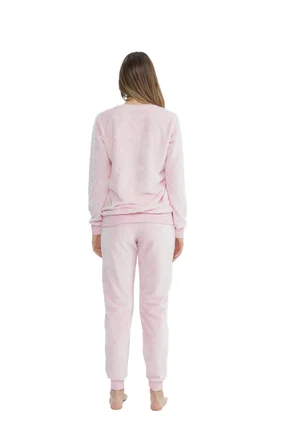 U.S. Polo Assn. Kadın Uzun Kollu Yuvarlak Yaka Pijama Takımı S25080
