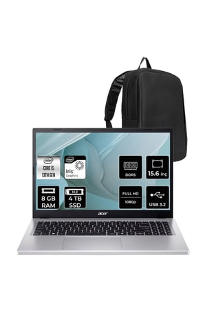 Aspire Go Core i5-1334U 8GB RAM 4TB SSD 15.6" FHD 60Hz FreeDos Dizüstü Bilgisayar AG15-71P