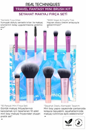 Travel Fantasy Mini Brush Kit - Seyahat Makyaj Fırça Seti