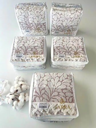 50x90 SARE BAĞLAMALI DAMLA 3'LÜ HAVLU V1