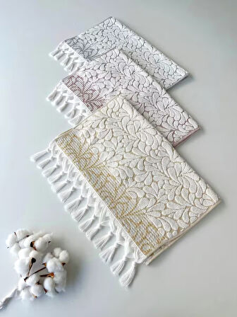 50x90 SARE BAĞLAMALI DAMLA 3'LÜ HAVLU V1