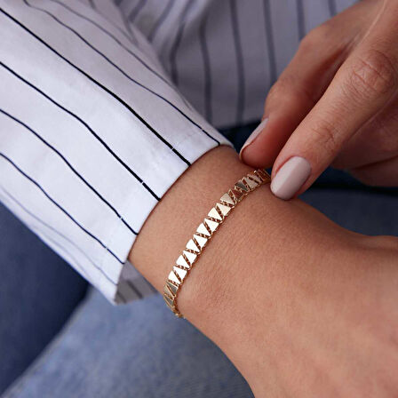 Ters Düz Üçgen Bileklik