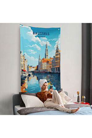 Brüksel Belçika Duvar Örtüsü-7964