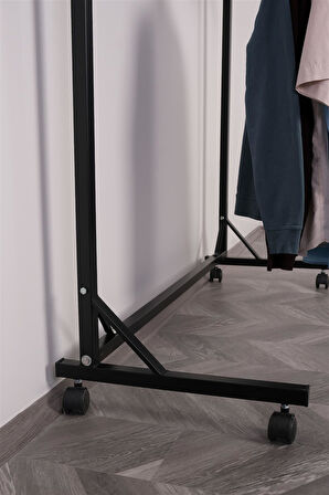 Tek Katlı Tek Taraflı 3 Bastonlu Askılık