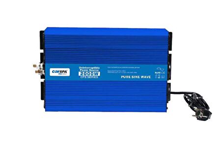 CARSPA 2000W UPS Tam Sinüs inverter 12V