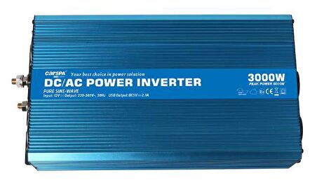 CARSPA 3000W Tam Sinüs inverter 12V