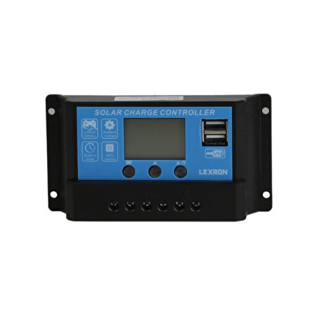 Lexron 10A 12V/24V Pwm Şarj Kontrol Cihazı