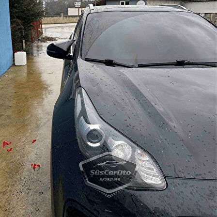 Kia Sportage 2016-2021 Sinyalli Uyumlu Batman Yarasa Ayna Kapağı Piano Black ABS Plastik Sağ Sol Takım