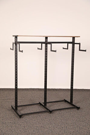 Çift Taraflı 6 Bastonlu Z Askılık Stand