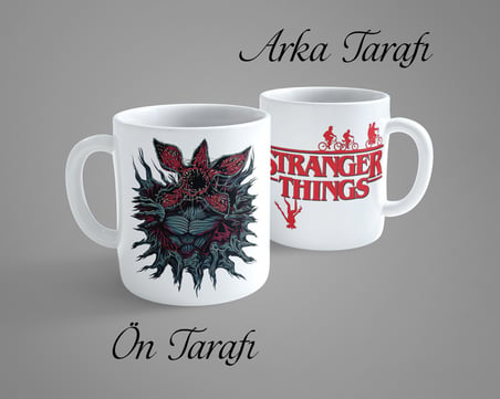 Stranger Things Demogorgon 2 Porselen Kupa Bardak