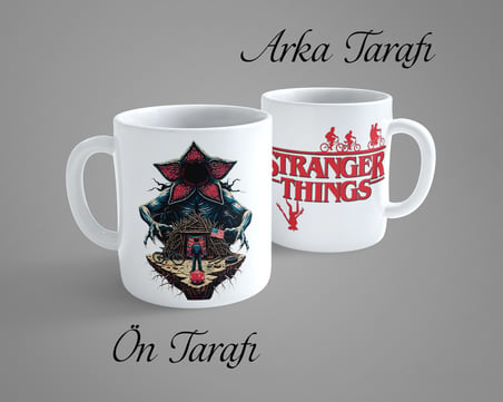 Stranger Things Demogorgon 4 Porselen Kupa Bardak