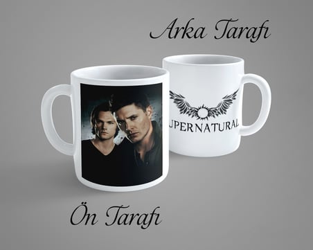 Supernatural 4 Porselen Kupa Bardak