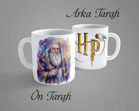 Harry Potter Dumbledore 2 Porselen Kupa Bardak