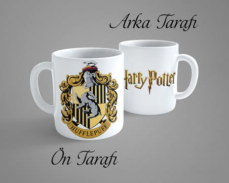 Harry Potter Hufflepuff Porselen Kupa Bardak