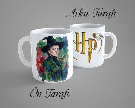 Harry Potter McGonagall Porselen Kupa Bardak
