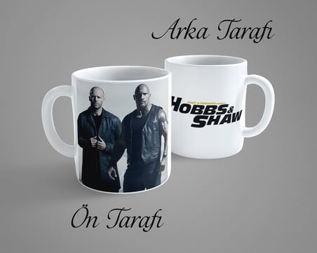 Hızlı Ve Öfkeli Hobs ve Shaw 2 Porselen Kupa Bardak