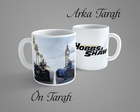 Hızlı ve Öfkeli Hobs ve Shaw Porselen Kupa Bardak