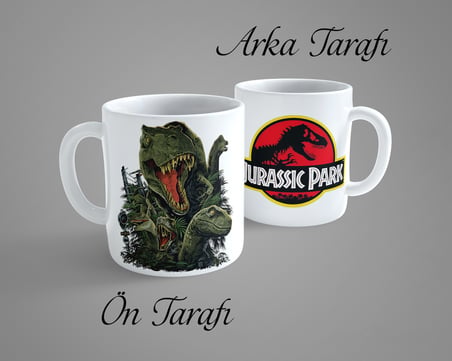 Jurassic Park 6 Porselen Kupa Bardak
