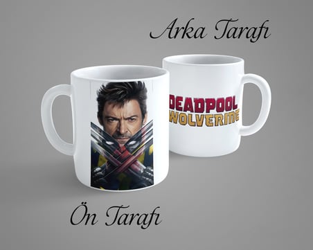 Deadpool And Wolverine 2 Porselen Kupa Bardak