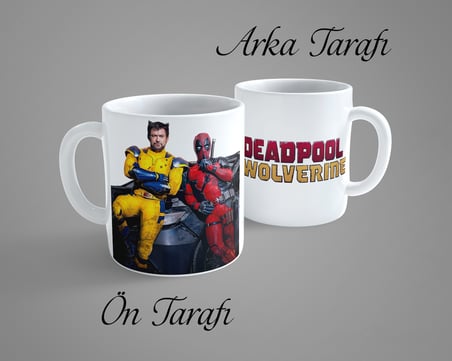 Deadpool And Wolverine 6 Porselen Kupa Bardak