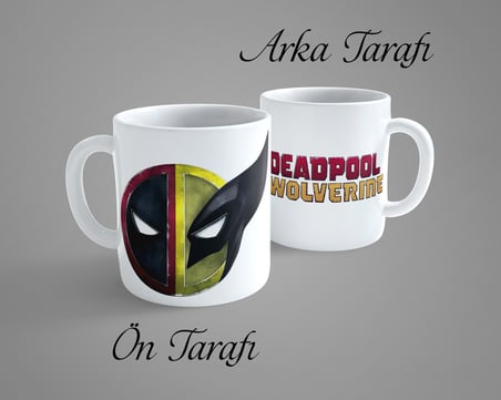 Deadpool And Wolverine Porselen Kupa Bardak