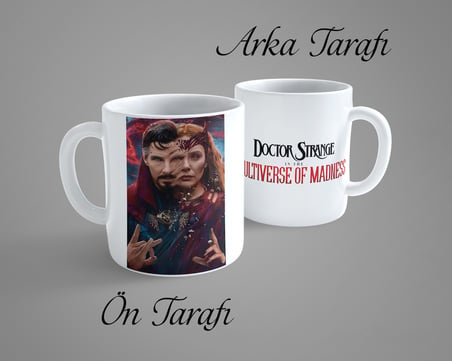 Doctor Strange Çoklu Evren Çılgınlığı 5 Porselen Kupa Bardak