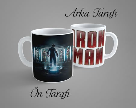 Iron Man 10 Porselen Kupa Bardak